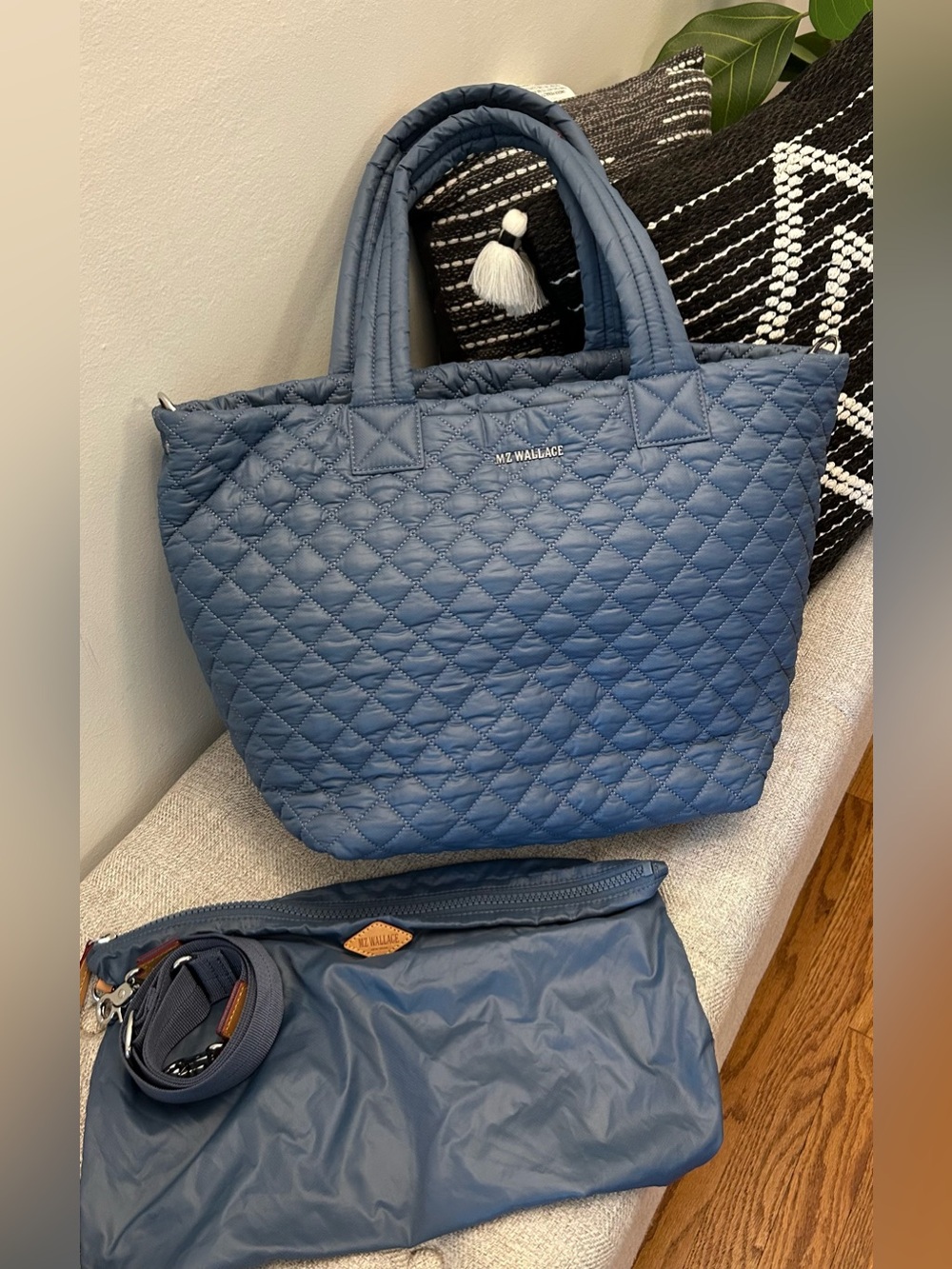 MZ Wallace Medium Metro Tote Deluxe in Denim